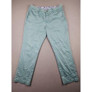 Tommy Bahama Pants Mens 34x30 Blue Stretch Chino Straight Casual Cotton Lyocell